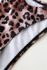 Afbeelding in Gallery-weergave laden, Lace Up Brown Leopard Badpak