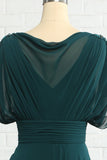 Groene Chiffon Moeder Jurk