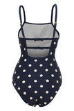 Zwarte Zomer Polka Dots Badpak