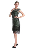 Roze Pailletten Gatsby 1920s Flapper Jurk