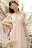 Roze Off Schouder Een lijn Bridesmaid Dress