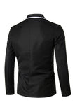 Roze Gekerfde Revers Heren Prom Blazer