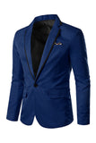 Roze Gekerfde Revers Heren Prom Blazer