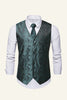 Afbeelding in Gallery-weergave laden, Single Breasted Slim Fit Print Heren Pak Vest