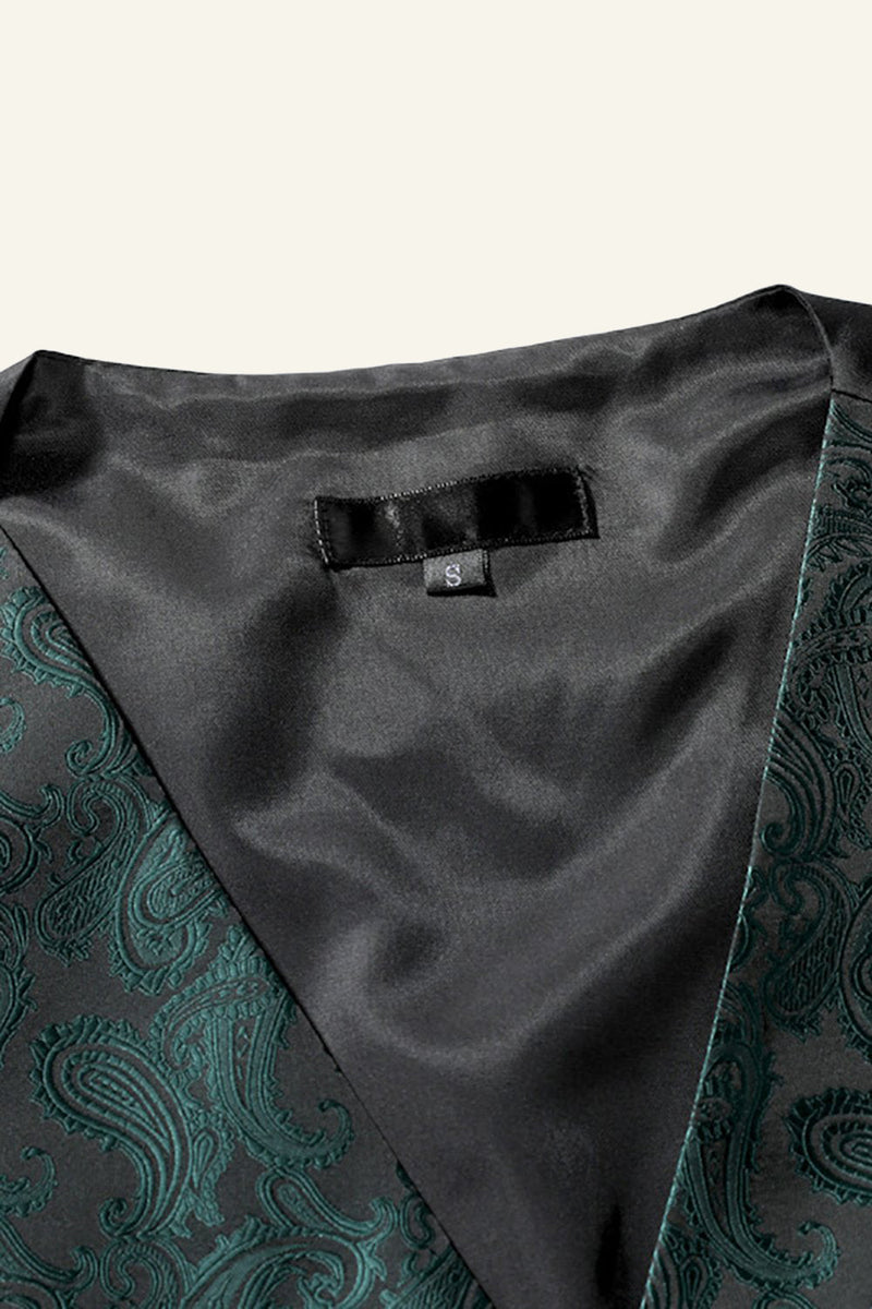 Afbeelding in Gallery-weergave laden, Single Breasted Slim Fit Print Heren Pak Vest