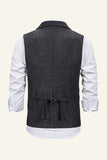 Peak Revers Single Breasted Heren Pak Vest