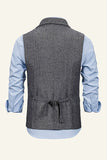 Peak Revers Single Breasted Heren Pak Vest