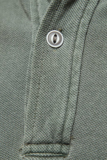 Klassiek Grijs Groen Regular Fit Korte Mouwen Heren Polo Shirt