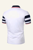 Strepen Zwart Korte Mouwen Casual Polo Shirt