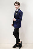 Sparkly Navy Slim Fit Jongens 3-delige formele pak set