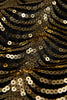 Afbeelding in Gallery-weergave laden, Sprankelende zwarte en gouden pailletten Patchwork mannen blazer