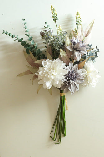 Witte bruiloft handing bloemen (vaas niet inbegrepen)