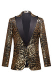 Gouden Pailletten Heren Blazer