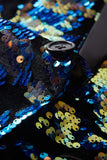 Sprankelende Donkerblauwe Pailletten Heren Blazer