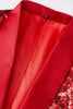 Afbeelding in Gallery-weergave laden, Glitter Rode Pailletten Heren Blazer