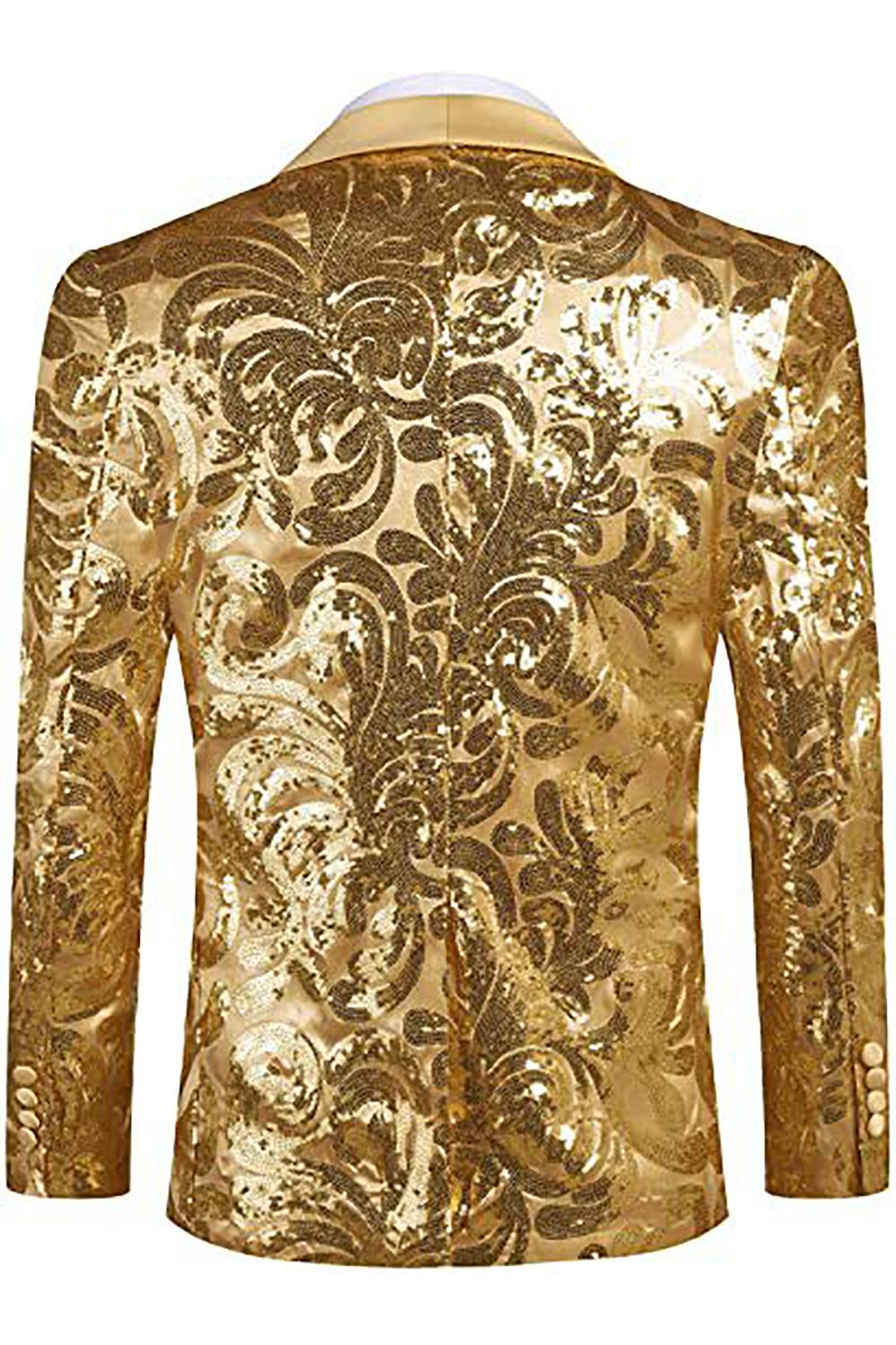 DaiHan Herencolbert blazer kostuumjack vrije tijd pailletten glitter smoking jas pak jas carnaval kostuum voor bruiloft party feestelijk, goud, XL DaiHan Herencolbert blazer kostuumjack vrije tijd pailletten glitter smoking jas pak jas carnaval kostuum voor bruiloft party feestelijk, goud, XL