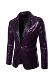 Sprankelende gouden gekerfde revers Prom Blazer