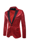 Sprankelende gouden gekerfde revers Prom Blazer