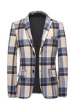 Blue Grid Blazer voor heren