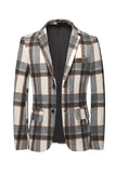 Blue Grid Blazer voor heren