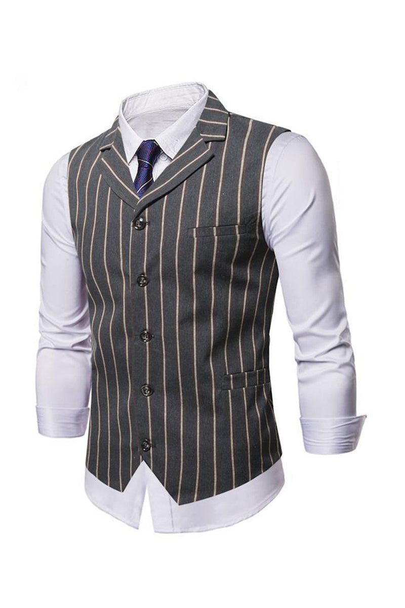 Afbeelding in Gallery-weergave laden, Single Breasted Notched Revers Slim Fit HerenVest