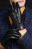 Afbeelding in Gallery-weergave laden, Bruine full-hand lederen handschoenen voor mannen