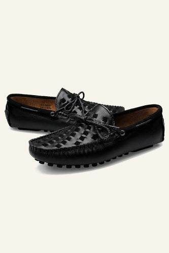 Zwarte slip-on heren casual schoenen