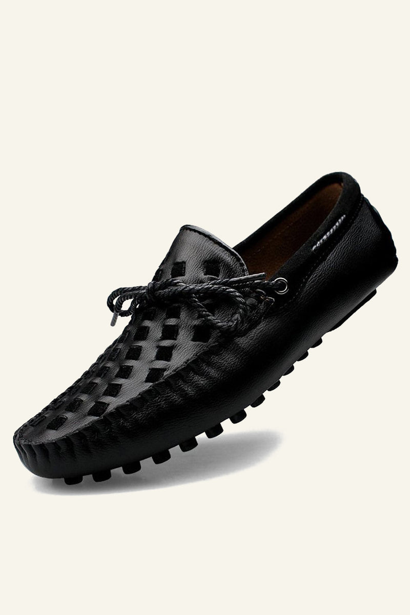 Afbeelding in Gallery-weergave laden, Zwarte slip-on heren casual schoenen