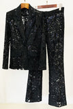 Sparkly Black Lace 2-delige feestpakken voor dames