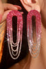 Afbeelding in Gallery-weergave laden, Modieuze gradiënt kleur kwast grote oorbellen