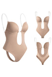 Zwarte Cut-Out Push-Up Tummy Control Shapewear