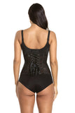 Zwarte Lace Buckle Waist Control Shapewear