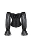 Afbeelding in Gallery-weergave laden, Zwarte Boning Corset Shapewear met mouwen