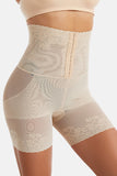 Abrikoos High-waisted Butt-Lifting Corset Lace Ademende Shapewear