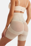 Abrikoos High-waisted Butt-Lifting Corset Lace Ademende Shapewear