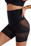 Abrikoos High-waisted Butt-Lifting Corset Lace Ademende Shapewear