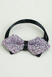 Zwarte Strass Verstelbare Party Bow Ties