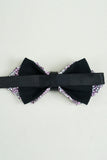 Zwarte Strass Verstelbare Party Bow Ties