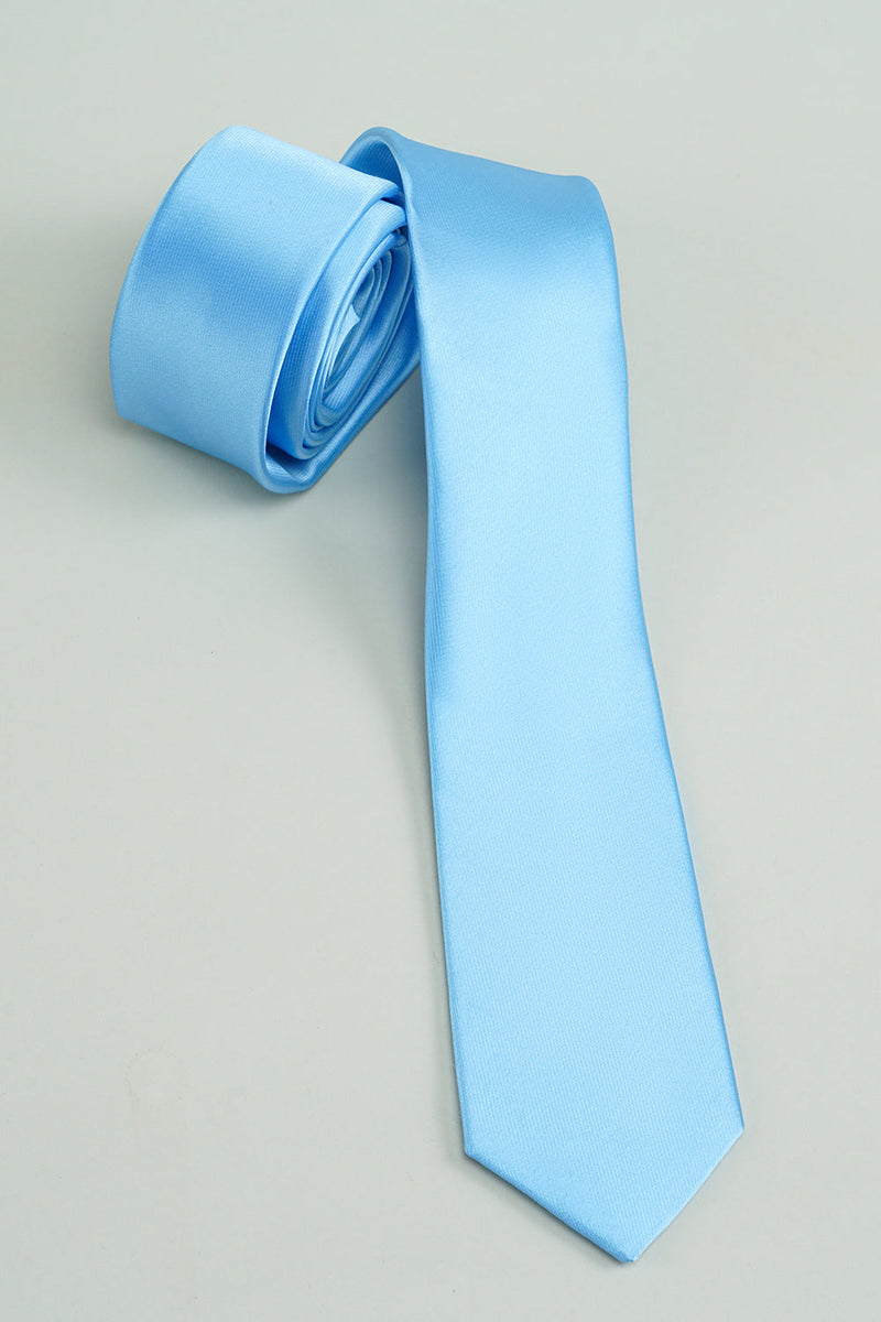 Afbeelding in Gallery-weergave laden, Blauwe stevige formele stropdas voor mannen