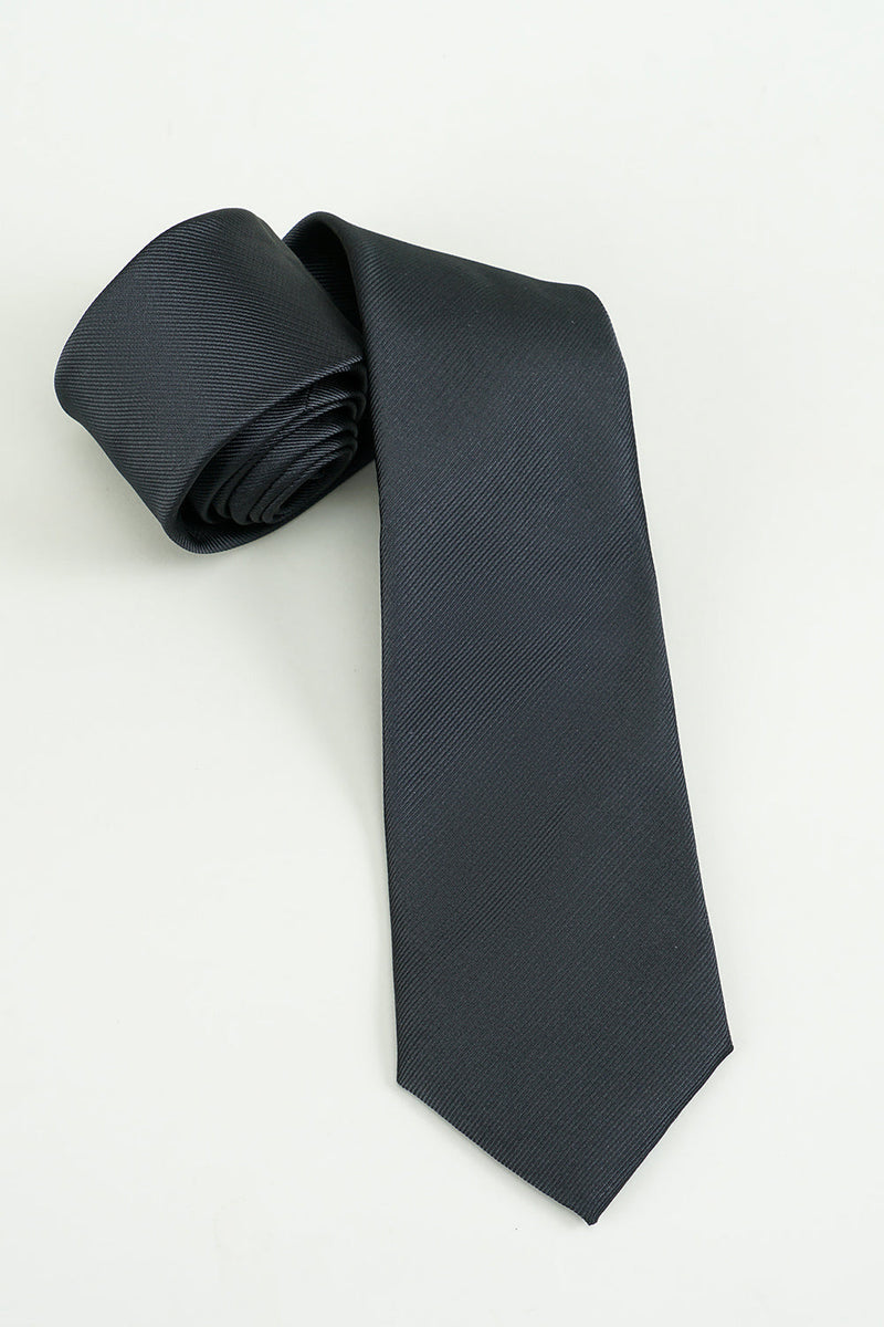 Afbeelding in Gallery-weergave laden, Zwarte Solid Satijnen Party Tie