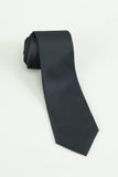 Zwarte Solid Satijnen Party Tie