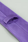 Zwarte Solid Satijnen Party Tie