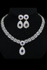 Afbeelding in Gallery-weergave laden, Royal Blue Crystal Ketting Oorbel Sieraden Set