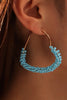 Afbeelding in Gallery-weergave laden, Blauwe asymmetrische oorbellen