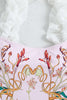 Afbeelding in Gallery-weergave laden, Hoge taille Een stuk roze bedrukte badmode