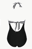 Strepen Halter One Piece Badmode