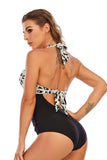 Print Halter One Piece Badpak