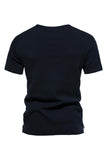 Knopen Zomer Korte Mouwen Casual Heren T-shirt