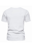 Knopen Zomer Korte Mouwen Casual Heren T-shirt