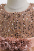Afbeelding in Gallery-weergave laden, Paarse tule pailletten meisje jurk met strik